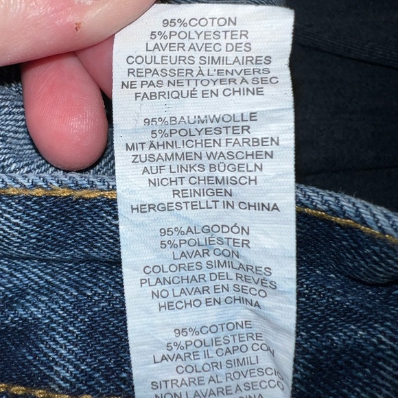 Pretty Little Things Acid Blue Baggy Low Rise Ripped Boyfriend Jeans - Picture 11 of 14